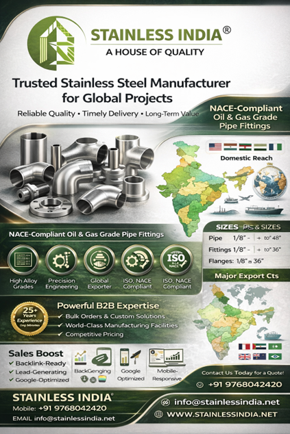 SS 347H 180° SR Elbow